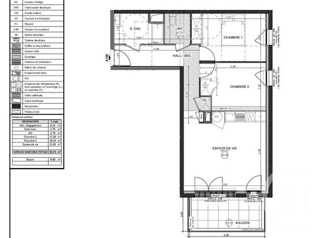 Appartement T3 à vendre - 3 pièces - 60.75 m2 - CHOLET - 49 - PAYS-DE-LOIRE - Century 21 Les Arcades